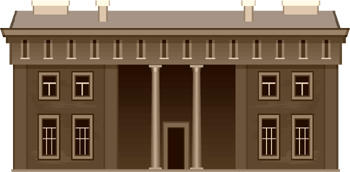 Clip art image of brown building