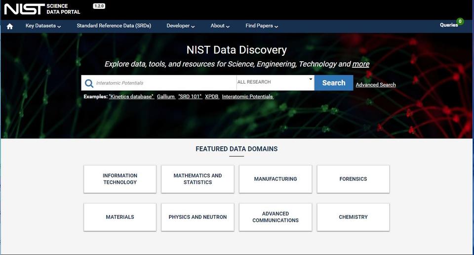 NIST Data Portal