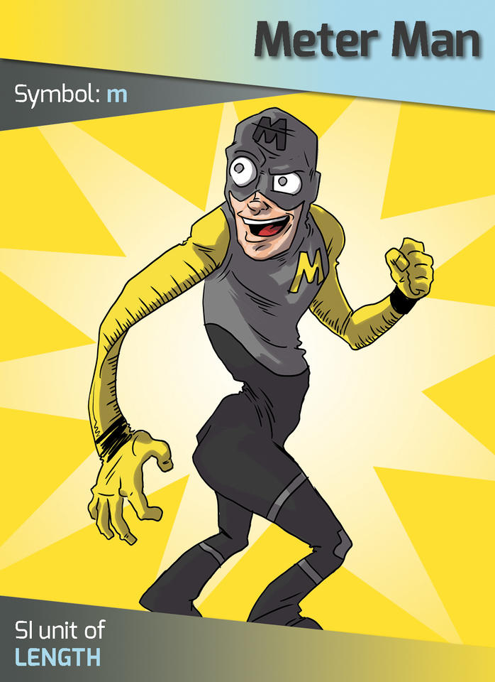 Cartoon drawing of Meter Man