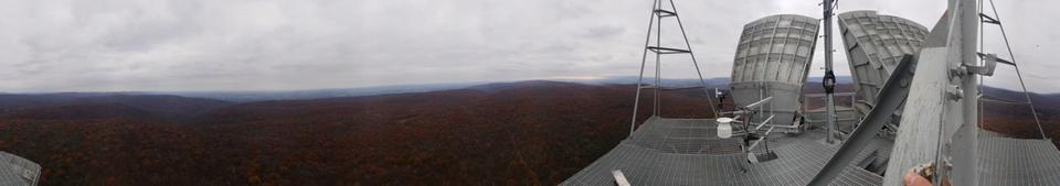 Panoramic view from the top of the Thurmont cell tower, in rural Maryland.