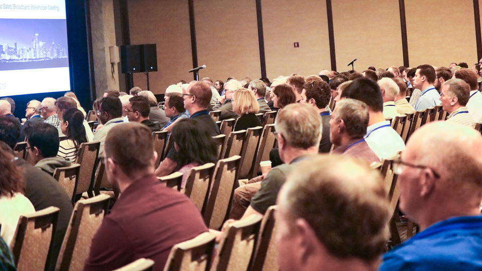 Photo of 2019 Public Safety Broadband Stakeholder Meeting attendees