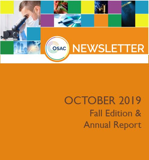 OSAC October Newsletter Cover