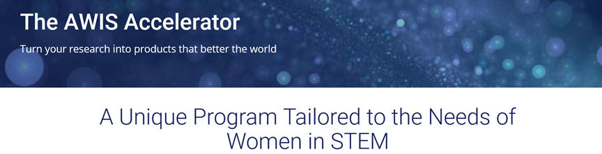 Banner image for the 2020 National Cohort of the Association for Women in Science’s STEM to Market Accelerator Program