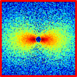 urheoSANS scattering pattern arising from fluid near a microchannel wall