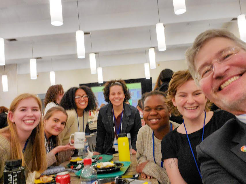 NIST director Walter Copan with a group of CUWiP attendees