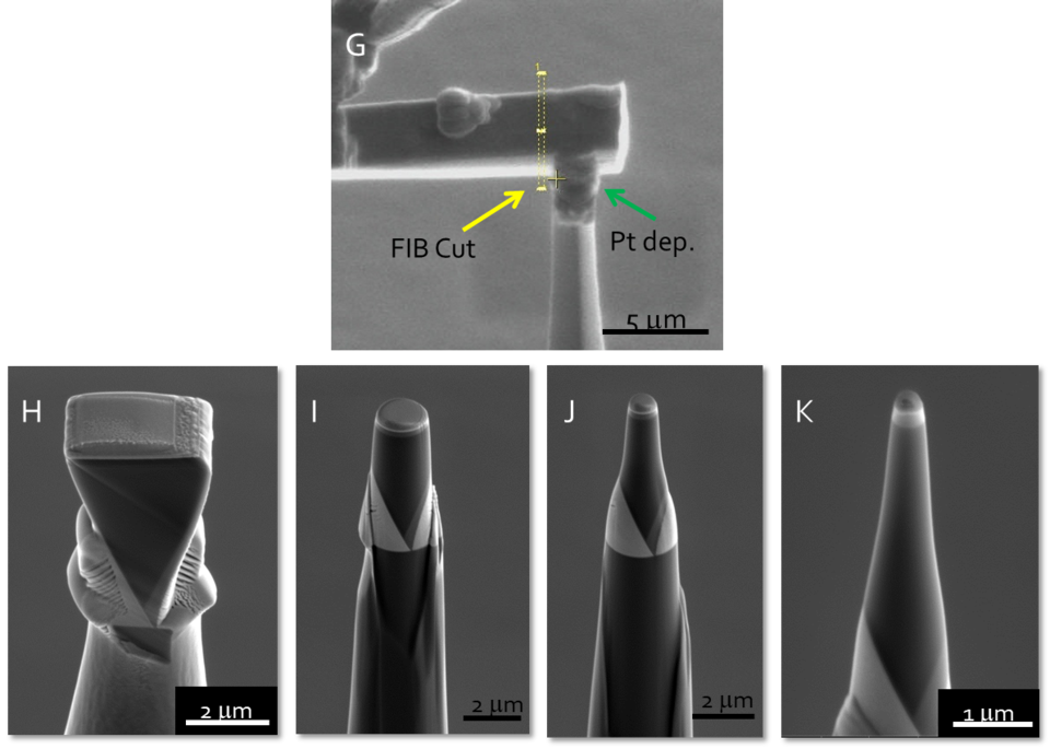 FIB sample preparation steps part 2