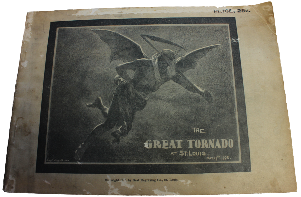 Cover of Print Booklet The Great Tornado at St. Louis St. Louis, MO: Graf Engravings, 1896
