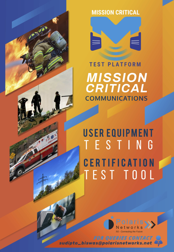 Mission Critical User Equipment Certification Test Tool Digital Project Poster