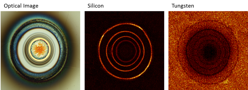 Images of metal etching using the low temperature plasma