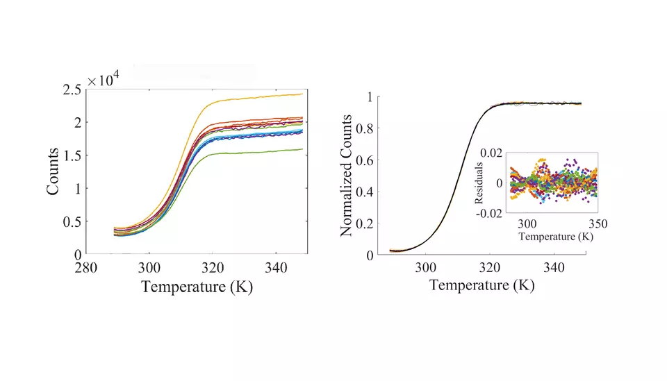 DNA melt curve graphs