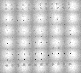 Ink-jet printed compound library on silicon