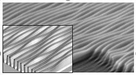 SEM and stochastic simulation of stressed low-K dielectric lines