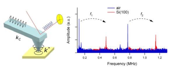 Schematic of CR-AFM measurement setup