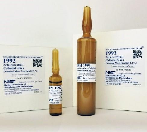 A picture of vials of SRM 1992 and SRM 1993 