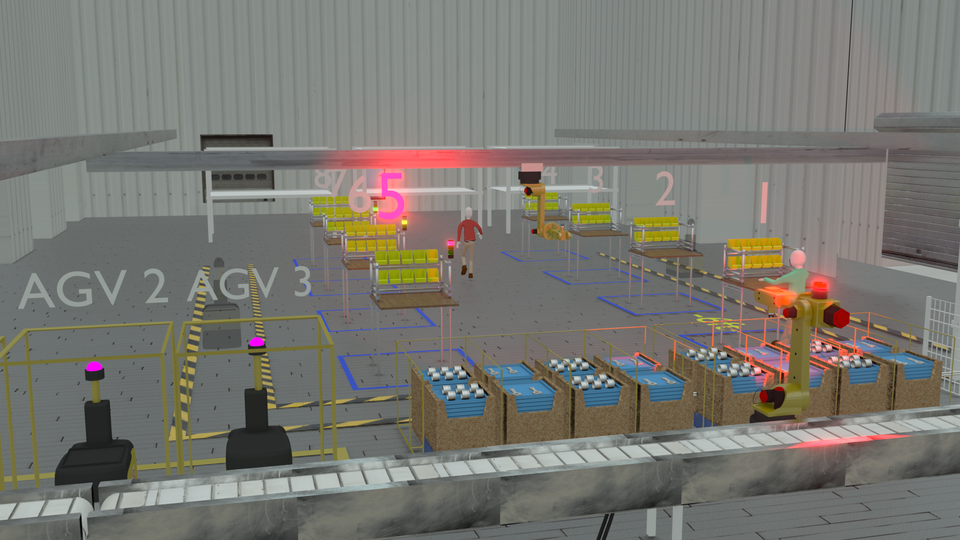 Concept Drawing of the ARIAC 2021 Environment