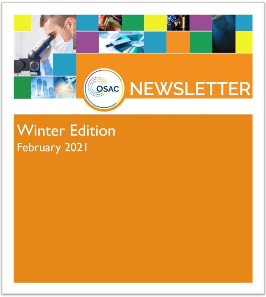 Cover of OSAC's Winter 2021 Newsletter