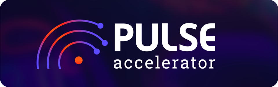 Purple banner with telecom signal that reads "Pulse Accelerator"