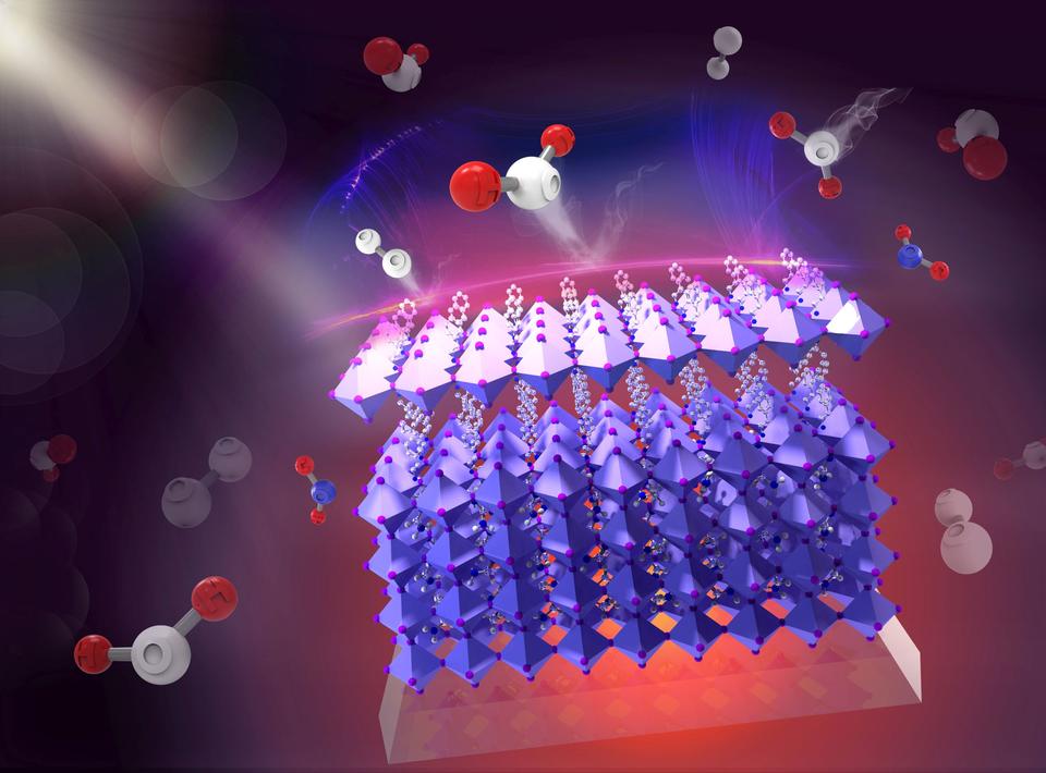 hybrid perovskite illustration