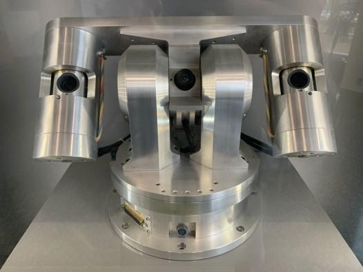 a three-eyed robotic head