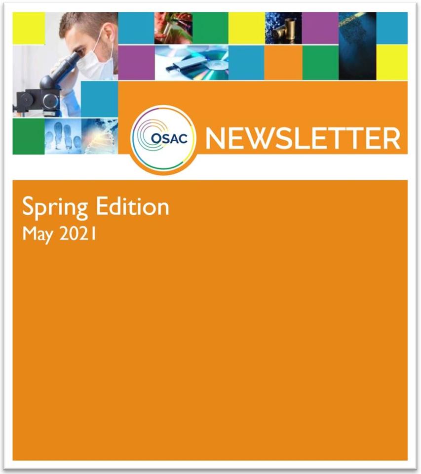 Cover of OSAC's Spring 2021 Newsletter