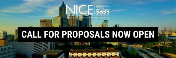 NICE Conference- Call for proposals Banner