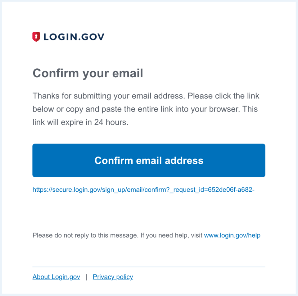 Login confirmation window screenshot.