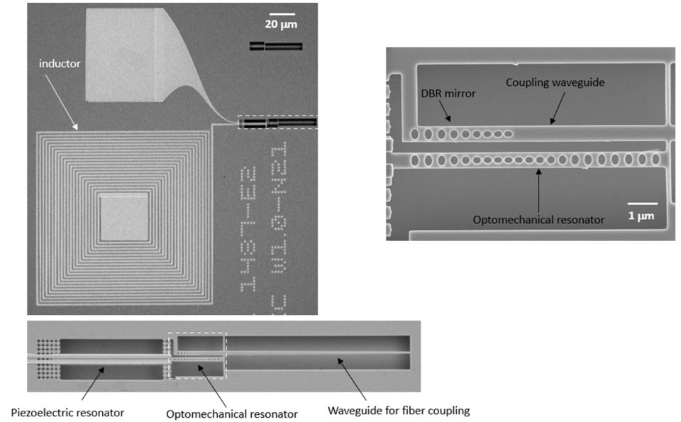 piezo optomechanical transducer