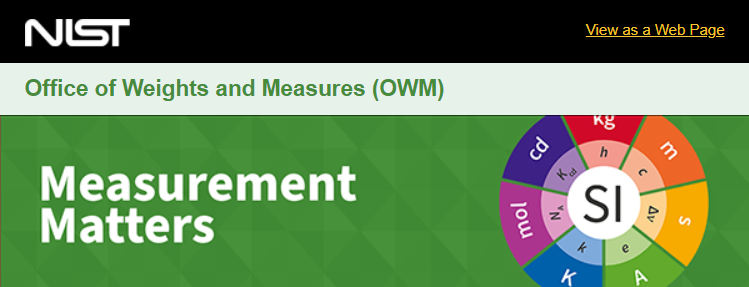 Graphic Image of Measurement Matters Newsletter Header