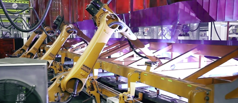 robotics in a manufacturing facility