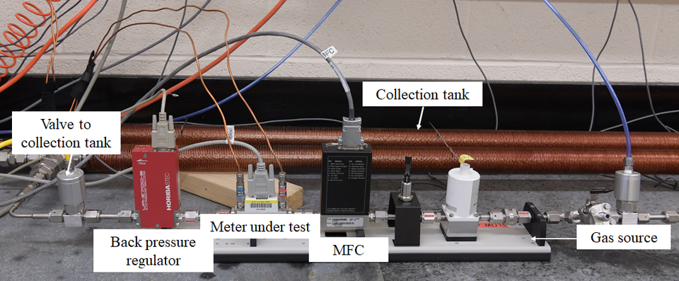 benchtop prototype semiconductor gas flow standard