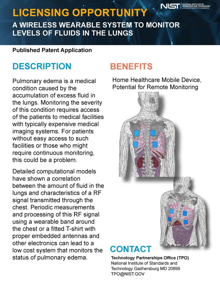 A Wireless Wearable System to Monitor Levels of Fluids in the Lungs