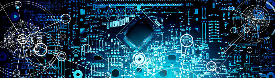 Photo illustration of a circuit board