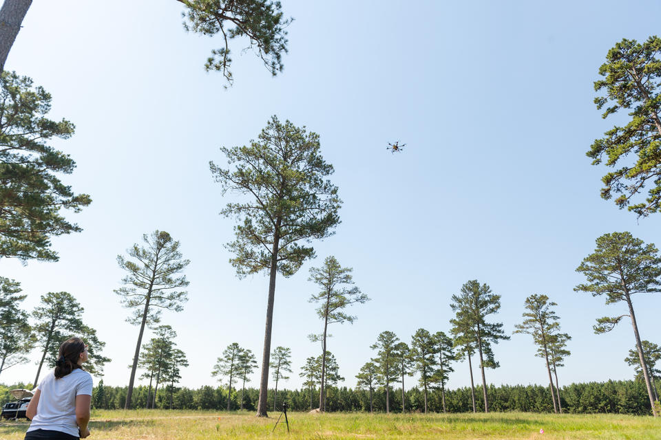 Image of UAS 3.0 contestant flying drone