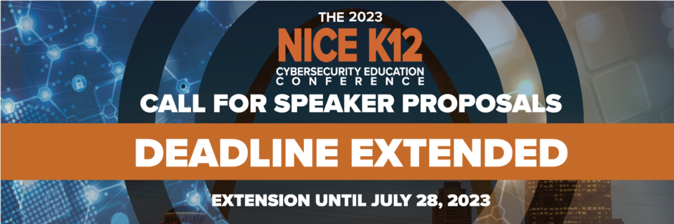 NICE K12 Conference Speaker Proposal Extension