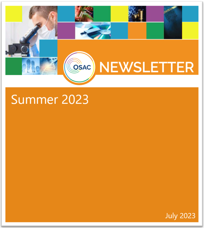Cover of OSAC's Summer 2023 Newsletter