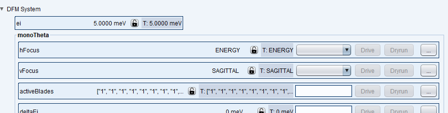 Custom Device Widget for controlling monoTwoTheta in Device Control Panel