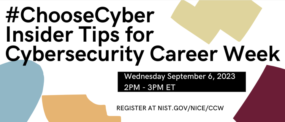 Career Cybersecurity Week September 2023 Webinar
