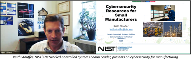 NIST Leader Describes Cybersecurity Resources for Small Manufacturers in Manufacturing Extension Partnership Workshop