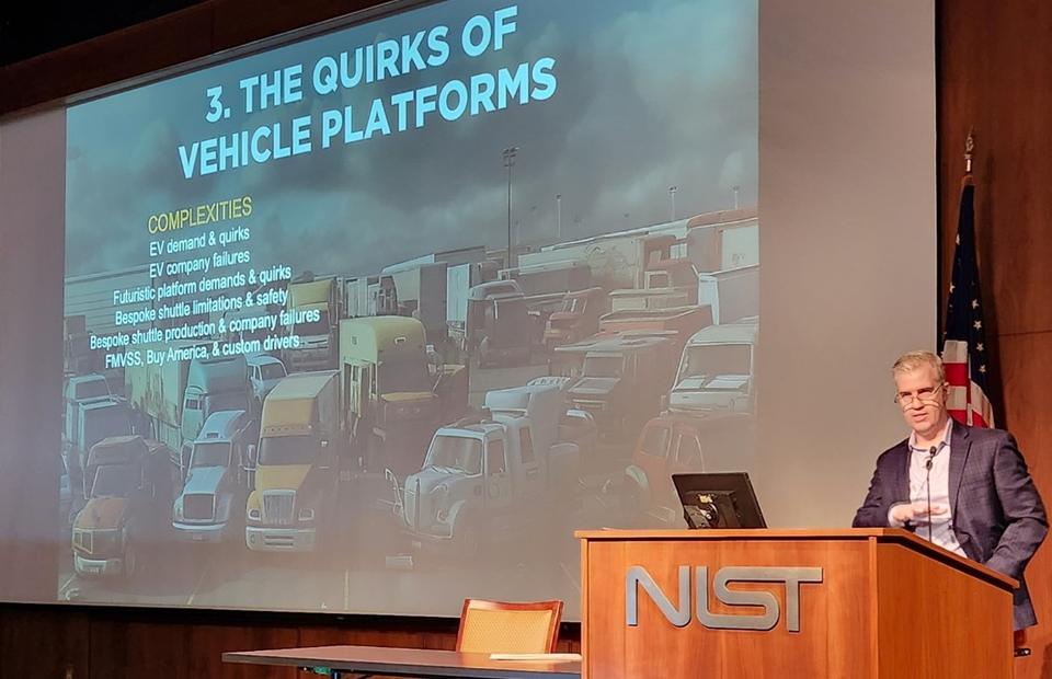 NIST Hosts Colloquium Speaker on Autonomous Vehicles