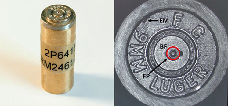 NIST SRM 2461 Standard Cartridge Case