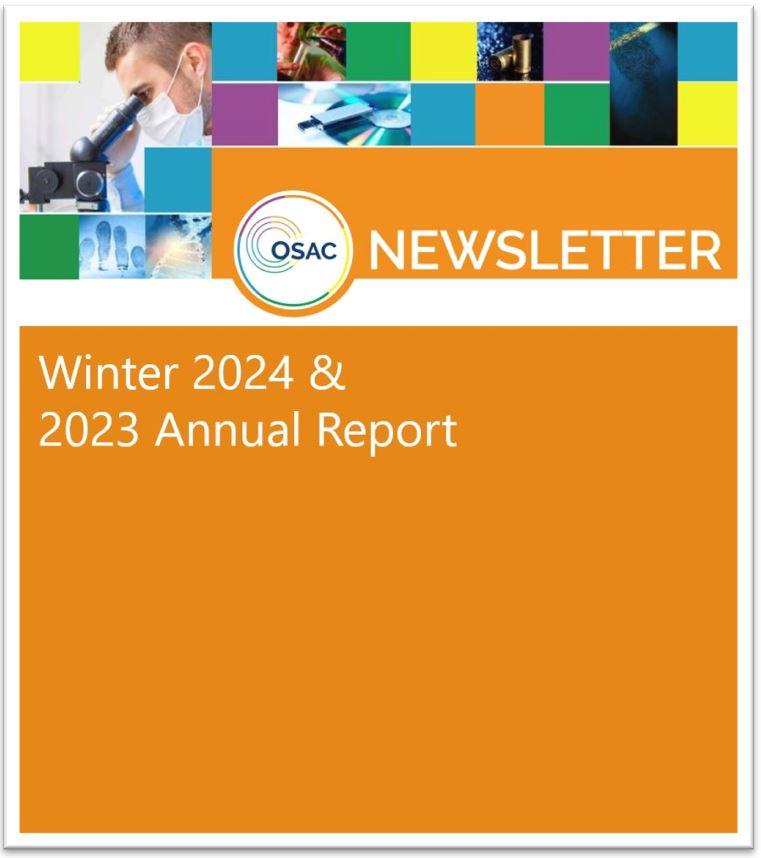 Cover of OSAC's Winter 2024 and 2023 Annual Report