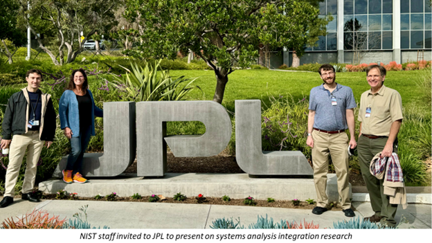 NIST Researchers Present to NASA’s Jet Propulsion Laboratory on Systems Analysis Integration