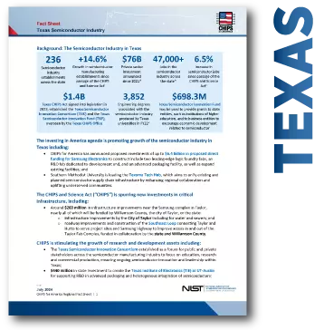 snippet of texas fact sheet page 1