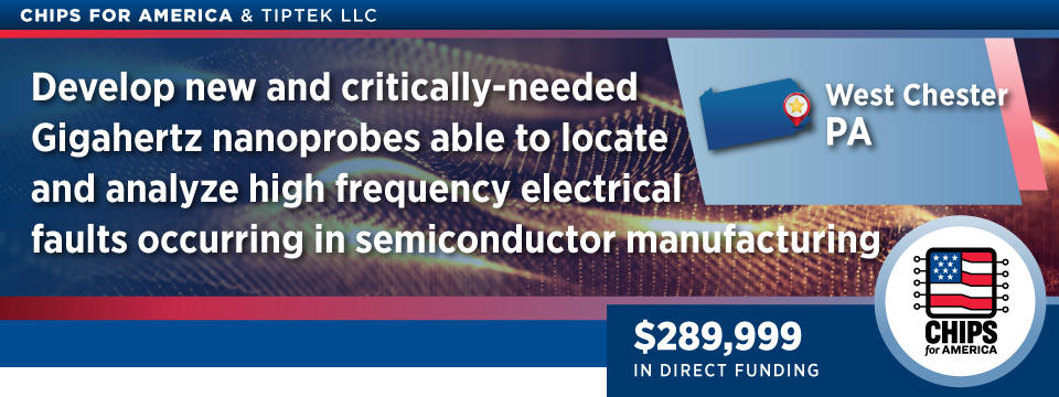 SBIR Tiptek WestChesterPA Award Page Banner