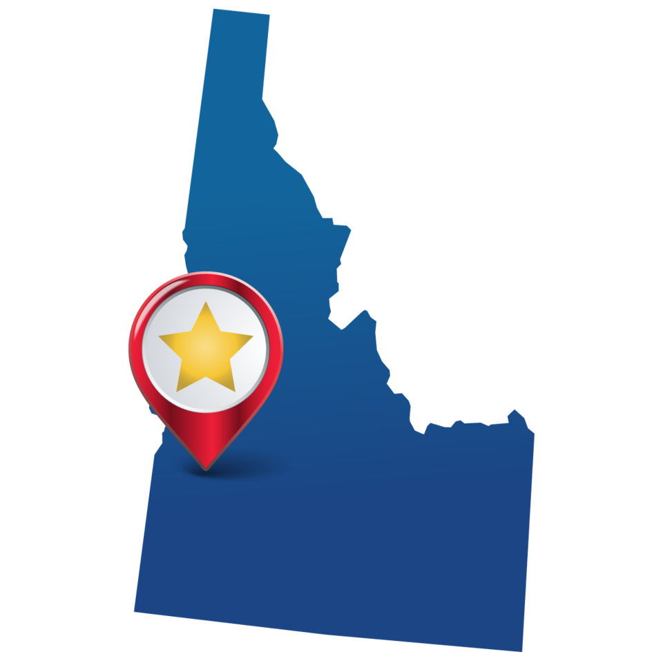 state star graphic of Boise ID