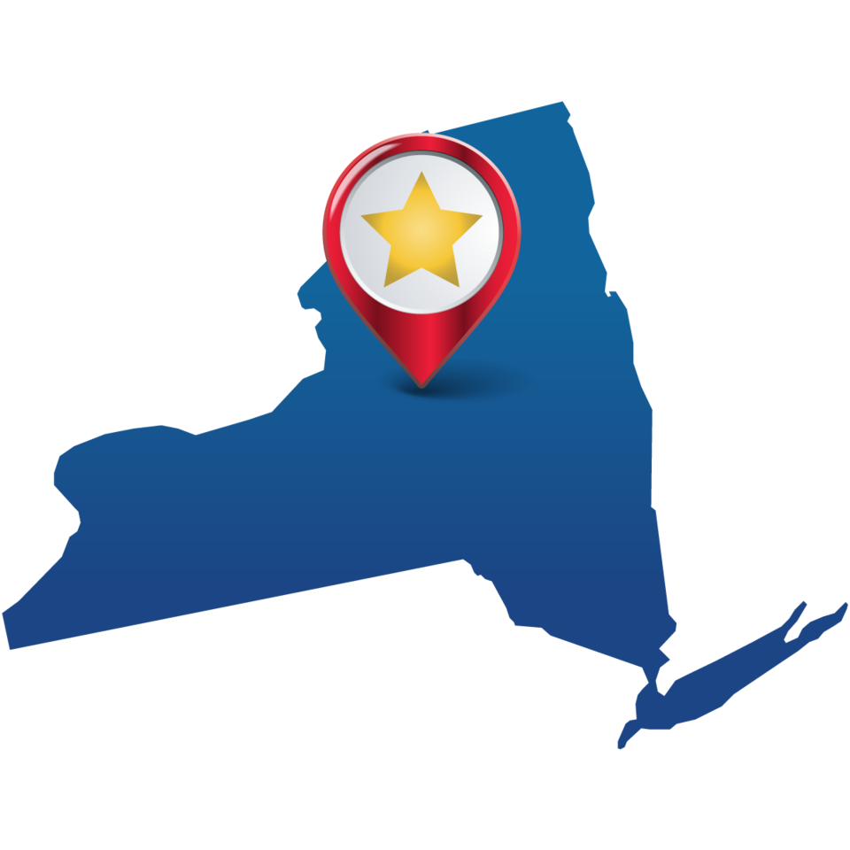 PMT state star graphic of Marcy, NY