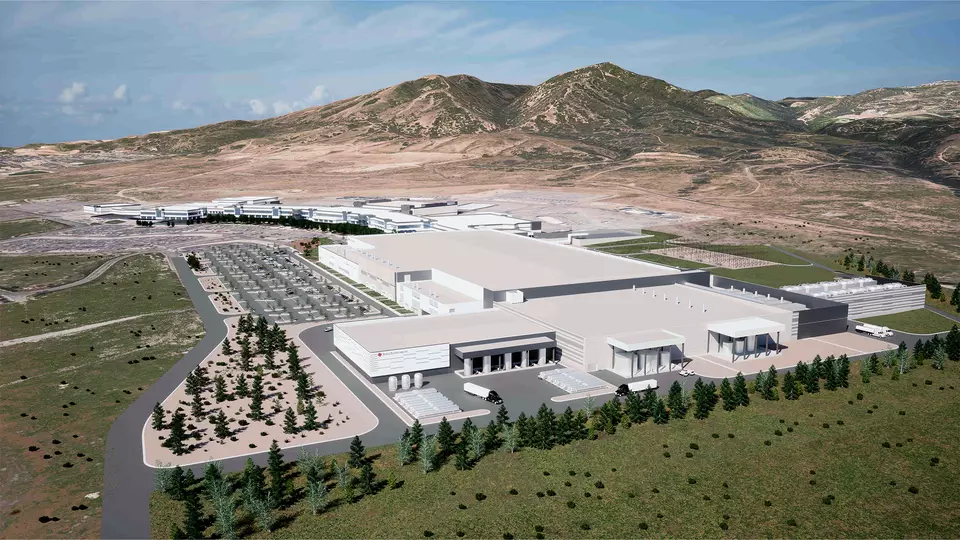 rendering of manufacturing fab build in lehi utah