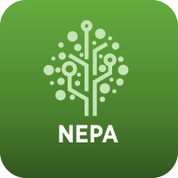 Digital tree with green background