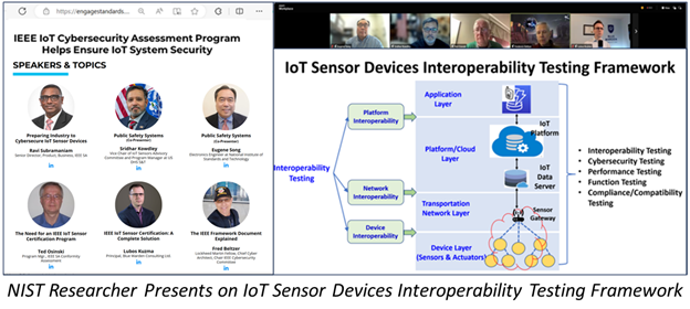 NIST Researcher Provides Insights on IoT Sensor Devices Interoperability Testing Framework