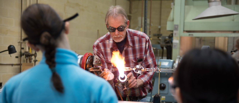 NIST glassblower demonstration for Take Your Child to Work Day